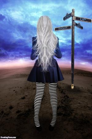 Girl at a Crossroads 95966